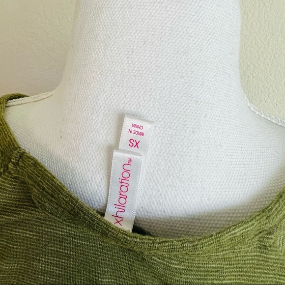 Olive Green Embroidered Crochet Peplum Long Sleeve Blouse - Picture 7 of 8